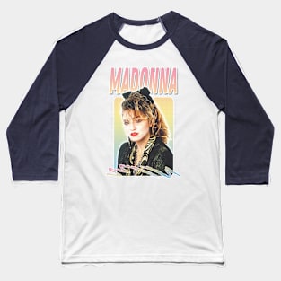 Madonna \/\ Original 80s Vintage Style Design Baseball T-Shirt